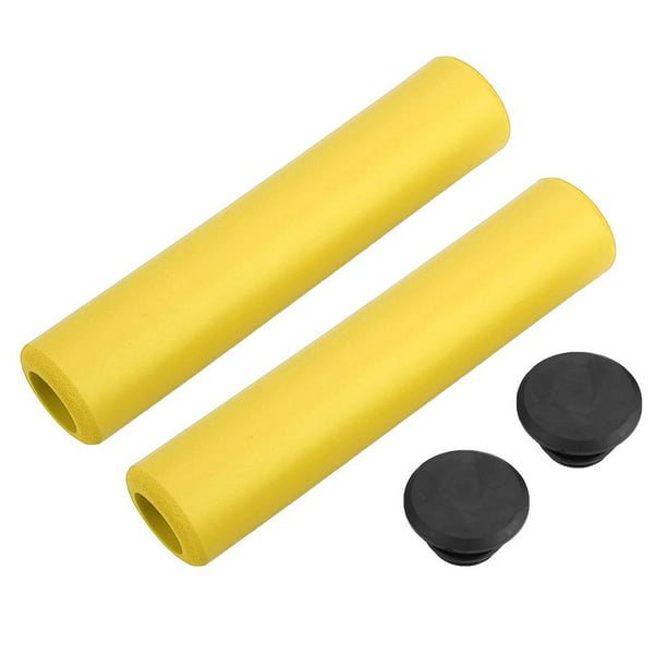 Yellow Silicone 30g Bicycle Grips Pair New handlebar